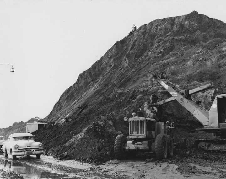 Wayne as a teenager, or a CRB road crew, Jamieson VIC (c.1954)