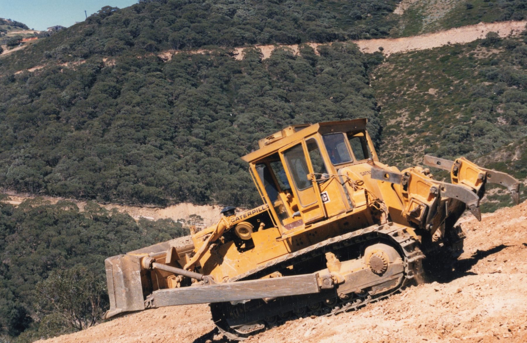 Mt Hotham drill and blast works, 1983