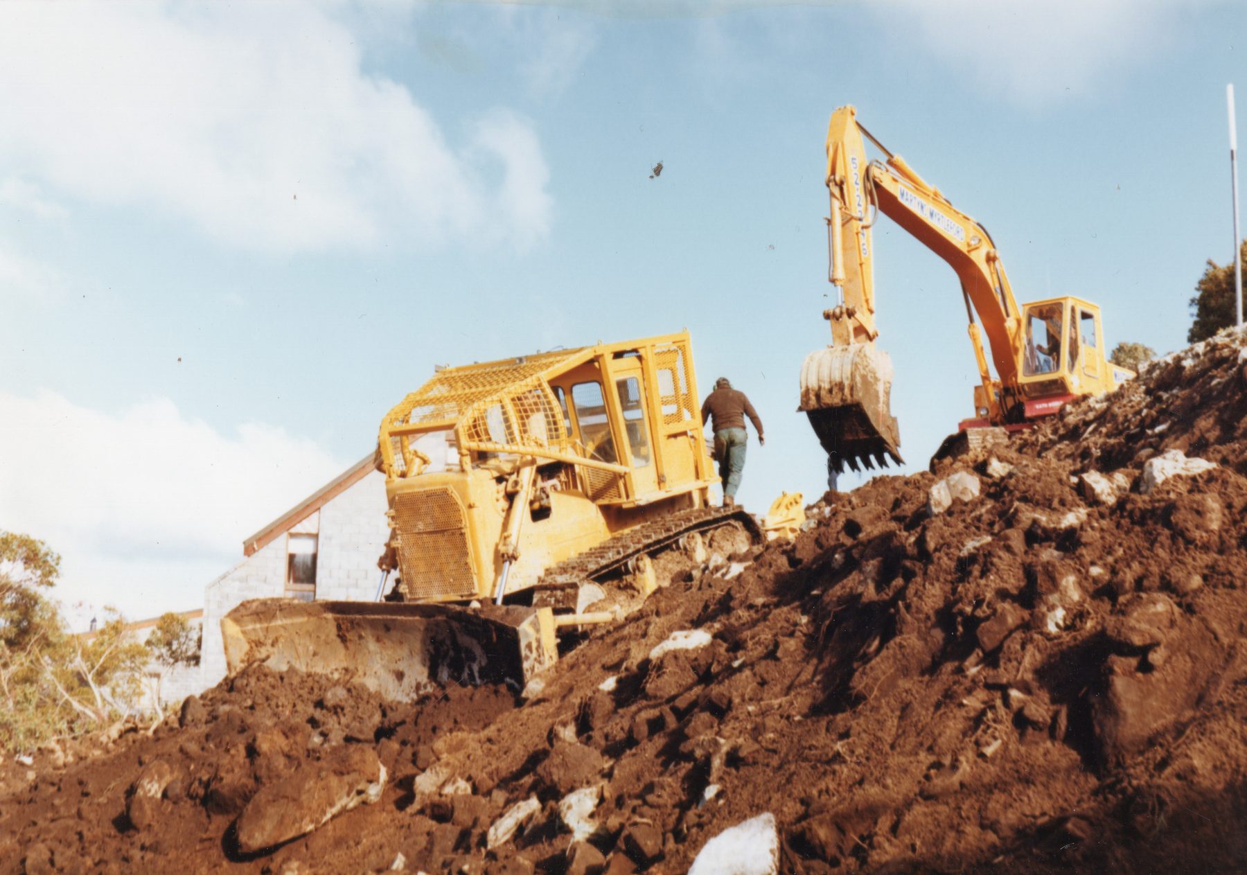 Mt Hotham drill and blast works, 1983