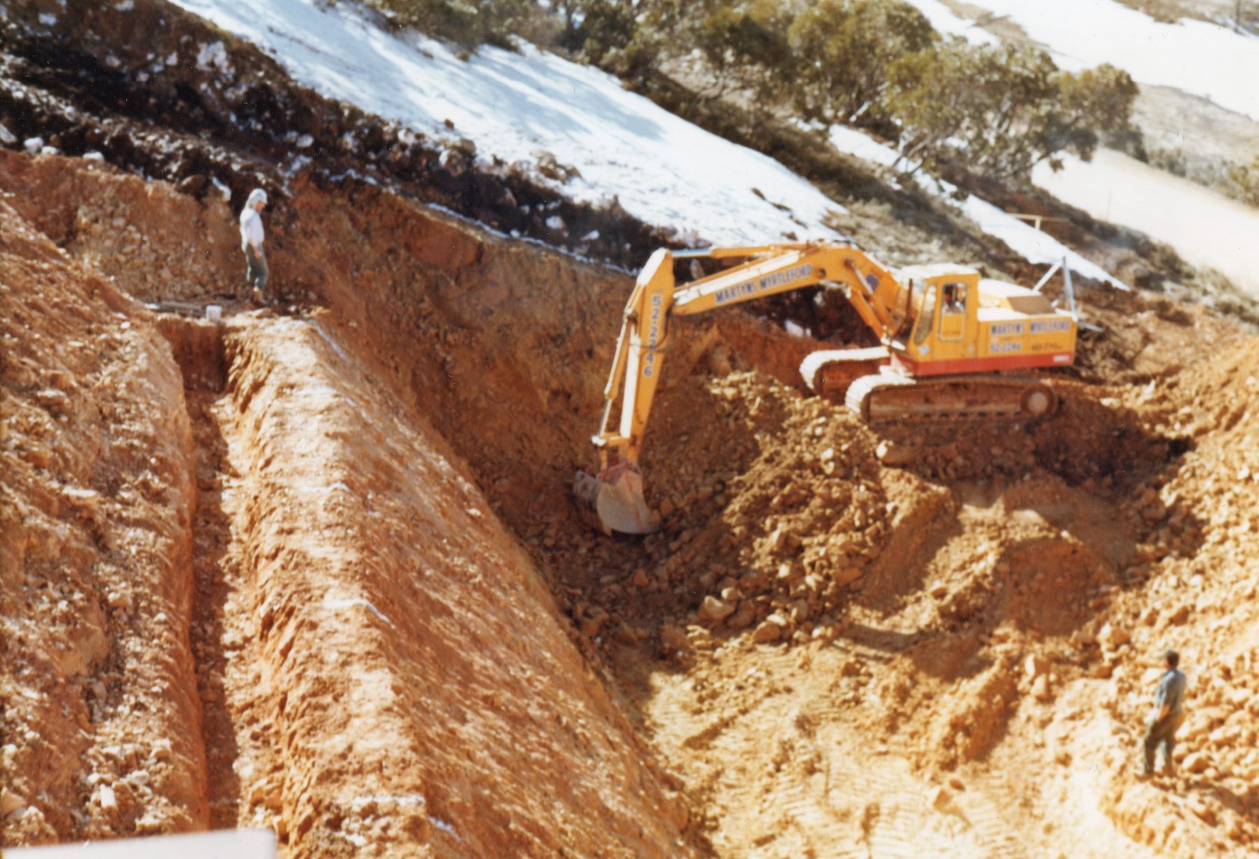 Mt Hotham alpine terrain / tunnel portal, or Mountain Pygmy Possum imagery with caption