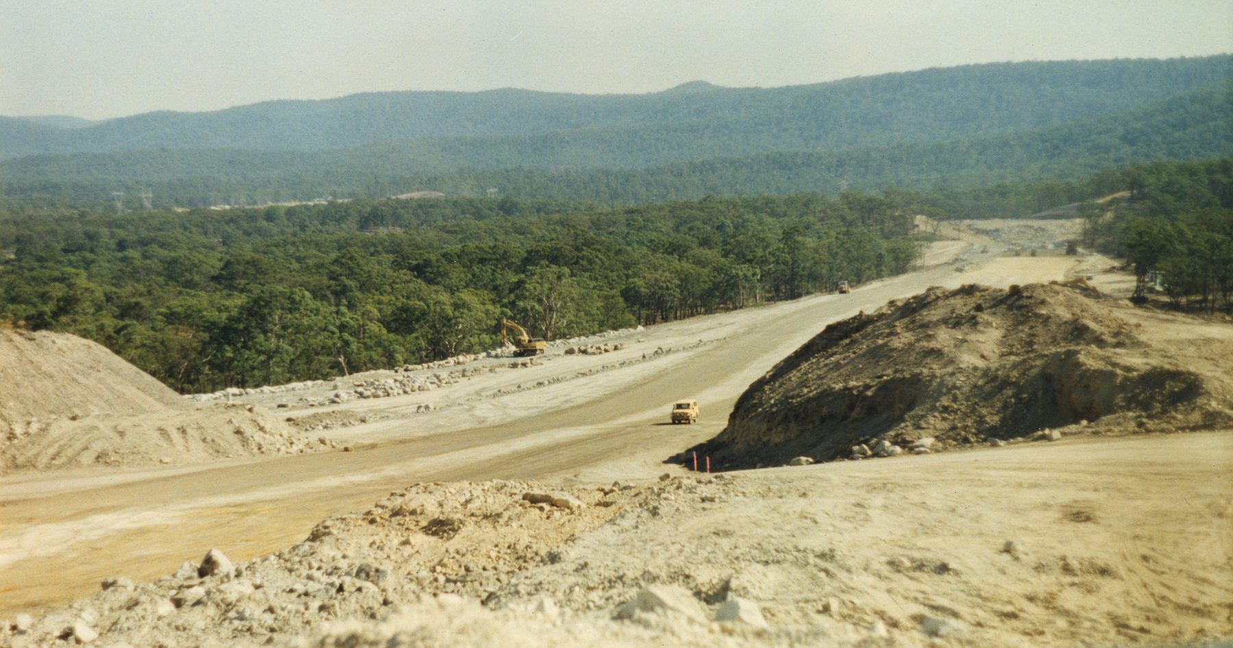 Hume Freeway Gunning drill and blast site, 1991